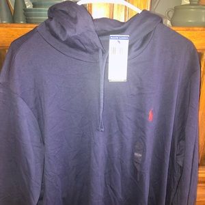 POLO Ralph Lauren L/S Cotton Hoodie Pullover Navy